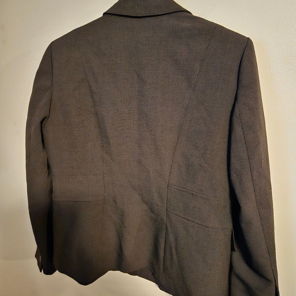 Anne Klein Blazer Suit Jacket Black Petite Suit Business Casual Neutral Classic - Picture 6 of 8